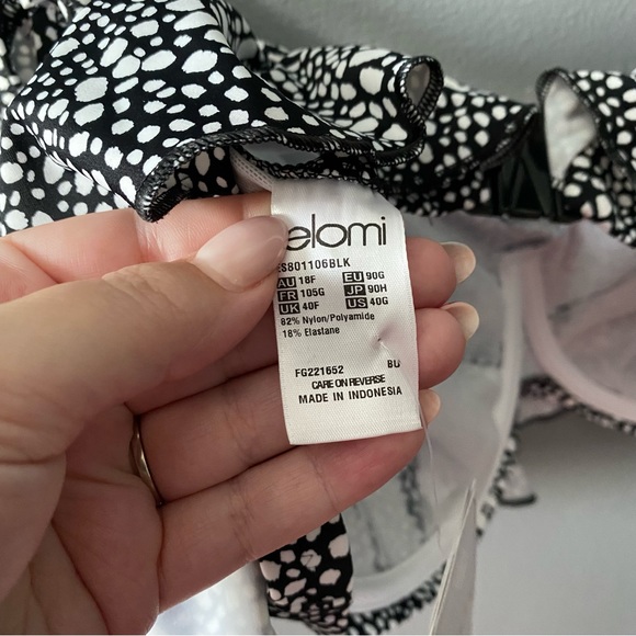 NWT Elomi Ruffle Bikini Top *Bra sized* US 40G - Picture 9 of 10